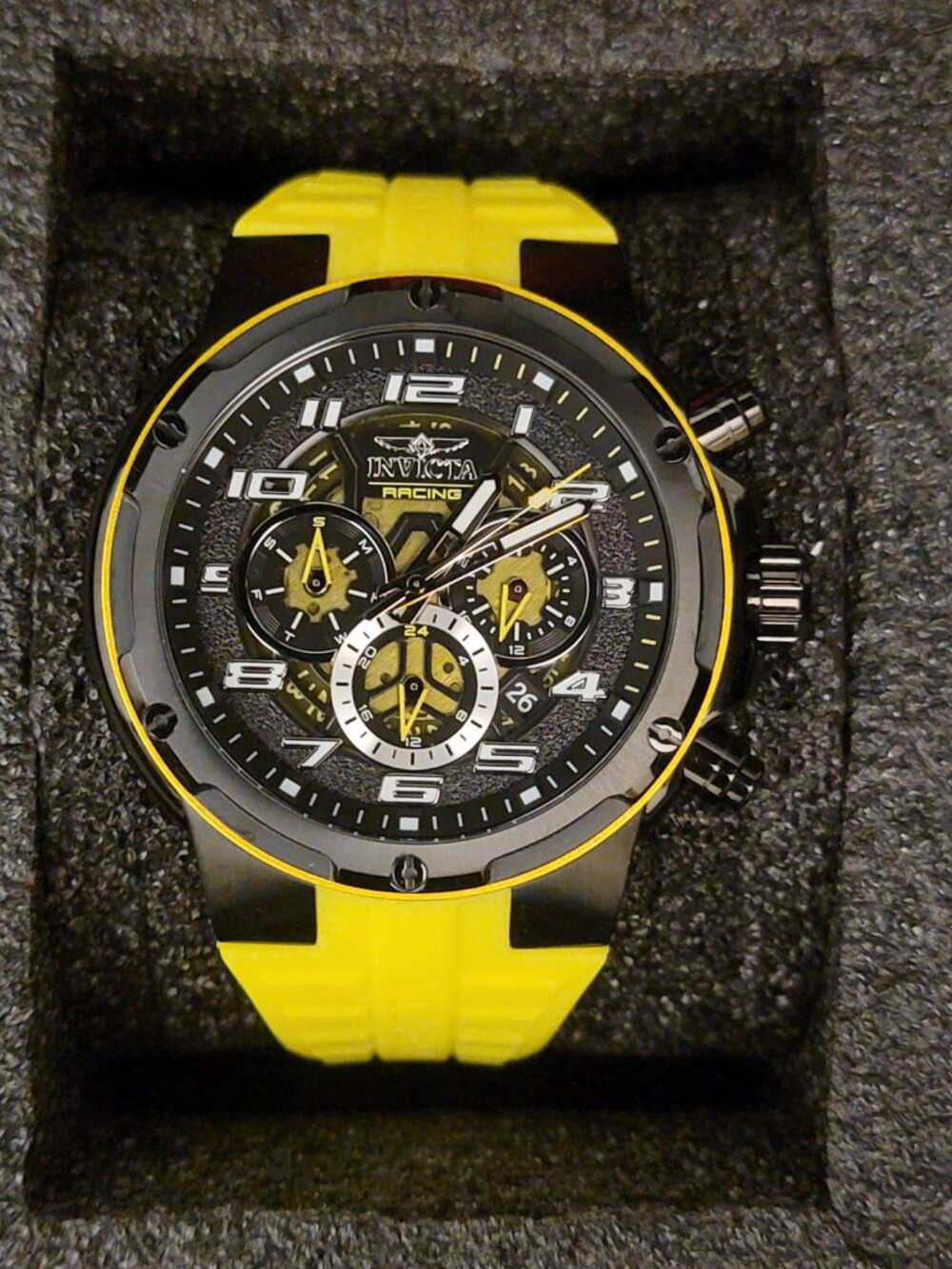 Invicta S1 Rally Stage Grid Men's Watch - 49mm, Yellow
